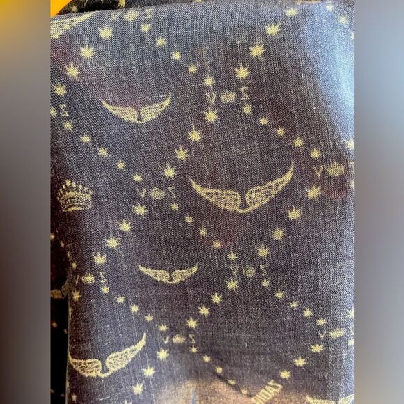 Zadig & Voltaire logo beachwear short kaftan beach resort Dress NWT. One size - Picture 7 of 9